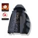 Hooded Couple Jacket Jacket Fleece Thickened Contrasting Color Splicing Mountaineering Suit Sports And Leisure_viptrois.com