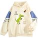 American Style Color Block Loose Niche END OF THE W RLD Pullover Sweatshirt Outerwear Cool Top_viptrois.com