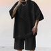 Men's Clothing Checkerboard Spring And Summer Loose Sports Casual Two Piece Suit_viptrois.com