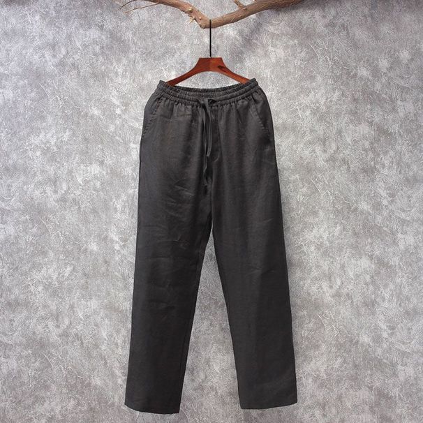 Men's Clothing Casual Pants Men's Tang Suit Summer Chinese Style Men's Loose Thin Straight Cotton And Linen Trousers_viptrois.com