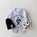 Mother & Kids Ins Children's Clothing Boys And Girls Baby Clothes Cartoon Bear Sweater Casual Pants Loose Sports Suit_viptrois.com