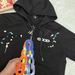 2025 Trend Men's Hooded Ink Splash Cardigan Jacket Embroidered Unisex Zipper Loose Social Style_viptrois.com