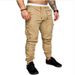 Men's Casual Cargo Pants With Multi-Pockets & Elastic Cuffs - High Elastic Cotton Blend Fabric For Comfort & Mobility (Available In 10 Colors)_viptrois.com