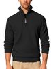 Men's Clothing Autumn And Winter New Solid Color Men's Half Zip Corduroy Casual Stand Up Collar Long Sleeved Sweatshirt Spot Men_viptrois.com