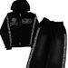 Ins European American Wholesale Personalized Printed Zipper Sweatshirt And Sweatpants Set Hoodie Retro Jacket Street_viptrois.com