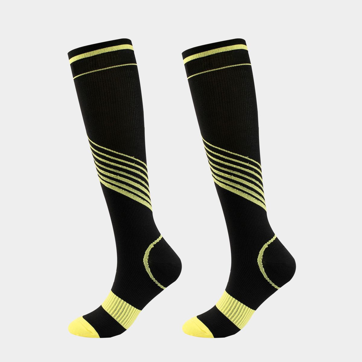 New compression socks color striped pressure socks for men and women sports stretch socks_viptrois.com