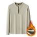Casual Stand-up Collar Half-zipper Sweater, Solid Color Fleece Thickened Large-size Long-sleeved Bottoming Shirt_viptrois.com