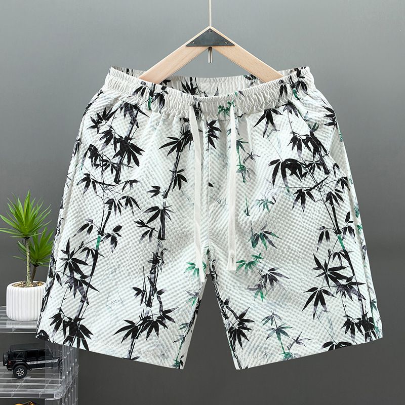Men's Clothing Beach Pants Camouflage Plus Fat Large Size Shorts Straight Pants_viptrois.com