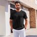 Men's Premium Pique Polo Shirt – Breathable Summer Knit With Vertical Stripe (S-XXL, Wine/Black/Beige/White)_viptrois.com