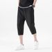 Men's Cooling Quick-Dry Shorts, Summer Ice Silk Fabric Loose Fit Straight Leg Mid-Calf Breathable Casual Shorts For Outdoor & Home_viptrois.com