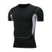 Men's clothing Running fitness wear elastic sports tights quick drying training fitness basketball fitness short sleeve base_viptrois.com