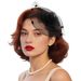 Popular Feather Headdresses, Horse Racing Festival Cocktail Party Stage Performance Cheongsam Hair Accessories, Yangko Square Dance Headpieces_viptrois.com