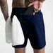 Men's Quick Drying Solid Color Running Shorts Single Layer Woven Fitness Casual Sports Five Point Pants_viptrois.com