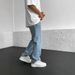 Men's Clothing Simple Straight Pants Printed Solid Color Loose Handsome Wide Leg Denim Trousers_viptrois.com