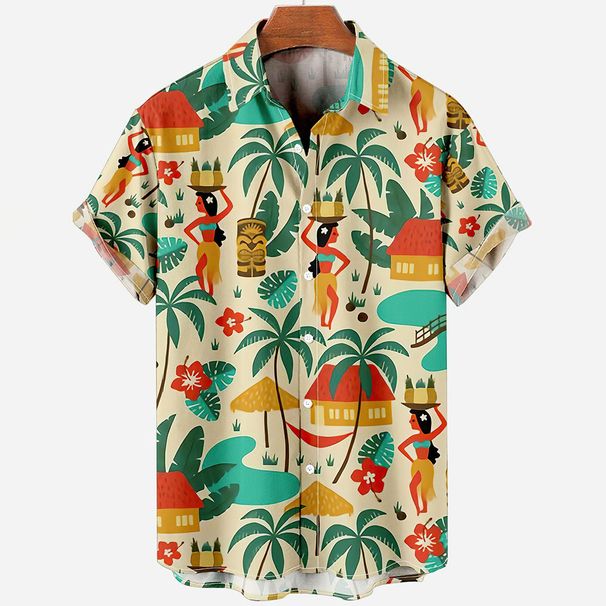 Camisas Hawaianas De Manga Corta Para Hombre, Camisas Casuales De Gran Tamaño, Cómodas, A La Moda, Unisex, Para Playa, Viaje, Surf_viptrois.com