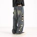 Vintage Loose Wide Leg Jeans Men's Summer Loose Straight Trousers_viptrois.com
