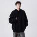 High Street Solid Color Hooded Knitted Sweater Men's Winter American Ruffian Handsome Sweater Men's_viptrois.com