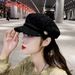 Beret For Korean Trendy Autumn Winter Women Octagonal British Fashion Internet Celebrity Style Versatile Duckbill Hat_viptrois.com