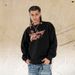 Autumn/Winter Fleece-Lined Sweatshirt American Street Style Brand Round Neck With Composite Letter Print In Gray_viptrois.com