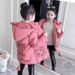 Mother & Kids Girls' Winter Coat With Hood – Warm Long Padded Jacket For Toddlers & Kids (3-8 Years), Soft Polyester Shell, Lightweight & Stylish_viptrois.com