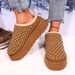 SHLIANG Women Flats Slippers Crystal Platform Suede Mules Shoes Fur Shoes Casual New Winter Warm Cozy Woman Flip Flops Trend Slides X0062_viptrois.com