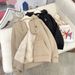New Fleece-Lined Thickened Hooded Lamb Wool Sweatshirt For Women, Autumn Winter Couple Style, Loose And Warm Long-Sleeve_viptrois.com