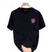 Men's Clothing Cotton Short Sleeved T Shirt Casual Trend Men And Women Summer Ins White Round Neck Top Trendy Versatile Men's Half Sleeve_viptrois.com