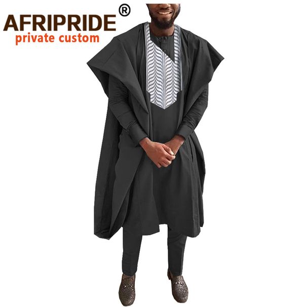 Men's Clothing Africa Men's l Dress three piece set coat + top + pants_viptrois.com