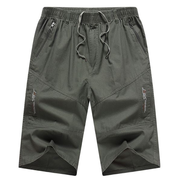 Men's Shorts, Summer New Item, Pure Cotton, Worn Outside, Cropped Pants, Thin, Loose, Sporty, Youth Trendy Brand, Casual_viptrois.com