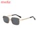 New Ocean Lens Square Sunglasses Personality Metal Chain Leg Sunglasses_viptrois.com