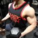 Men's Slim Fit Sports Vest Breathable Crew Neck Sleeveless T-Shirt Training Fitness Tank Top Trendy Bodybuilding Basketball Uniform_viptrois.com