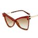 Cat's Eye Diamond Ladies' European And American Personality Sunglasses T Shaped Decorative Sunglasses Cross Border Hot Selling Sunglasses_viptrois.com