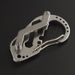 Portable EDC Tool Outdoor Multi-Hole Carabiner Multifunctional Stainless Steel Mini Keychain Camping Gadget_viptrois.com