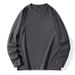 Manufacturer Wholesale Men's Pure Cotton Long Sleeve Solid Color Round Neck Versatile Trendy Autumn Casual Base Shirt_viptrois.com