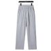 Summer Vertical Striped Blue Men's Pants New Style Thin Breathable Flowy Straight Leg Casual_viptrois.com