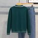 Men's Clothing Men's Japanese Minimalist Cardigan - Double-Zip Knit Sweater Coat With Notch Lapel, Oversized Relaxed Fit (Navy/Black/Olive Green)_viptrois.com