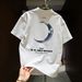 Plus Size Short Sleeve T-Shirt 100% Cotton Men Women Summer Trendy Loose Top American Style_viptrois.com