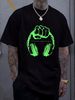 Headphones Tshirt Vinyl Master DJ Technics Hip Hop Rap Deejay Clubbing Tee Graphic Designer Clothes Versatile Summer Comfortable Soft Homme_viptrois.com