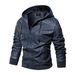 Men’s Vintage Washed Leather Jacket – Distressed Biker Style (Black, Blue, Yellow, S-XXXL)_viptrois.com