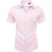 Cross Border Short Sleeved Solid Color Men's Shirt Formal Shirt Free Ironing Men's Clothing Hot Sale_viptrois.com