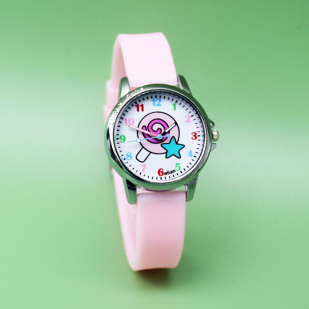 Cartoon children's cute beaded watch cartoon lollipop ice cream cartoon suit_viptrois.com