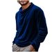 Men's Clothing Long Sleeve Velvet Turtleneck T-Shirt - Soft Thermal Comfort Fit Casual Pullover For All Seasons (Multiple Colors & Sizes Available)_viptrois.com
