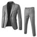 Men's Clothing Suit Two Piece Business Professional Formal Small Suit Slim Groomsmen Groom Wedding Dress_viptrois.com