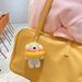 Creative Swimming Ring Sunglasses Puppy Plush Pendant Doll School Bag Pendant Doll Keychain Girl Gift_viptrois.com
