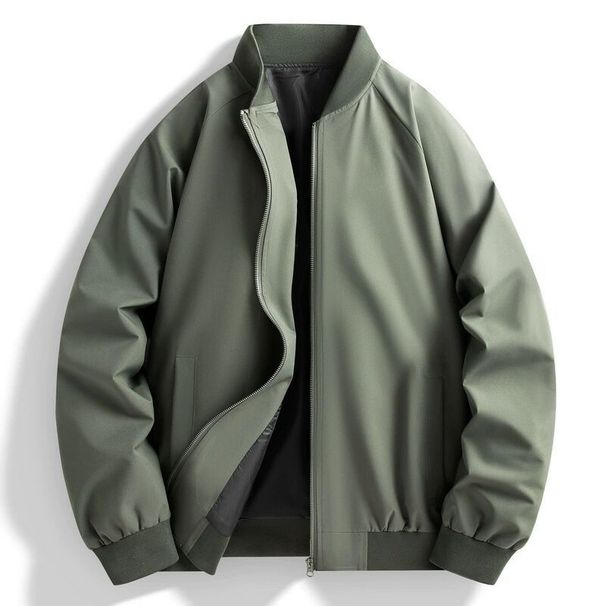 Spring Autumn Baseball Collar Versatile Fashion Korean Edition Men's Waterproof And Windproof Jacket Top Trendy_viptrois.com