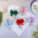 Girly Bow Keychain Niche High End Diamond Bag Pendant Car Keychain Pendant_viptrois.com