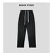 Heavyweight Autumn Winter Draped Long Warm Soft Loose Skin-Friendly Straight Unisex Versatile Casual Pants_viptrois.com