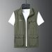Men's Tactical Utility Vest – Lightweight Multi-Pocket Workwear Jacket For Fishing (M-5XL, Black/Army Green/Khaki/Grey/Navy)_viptrois.com