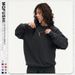 Loom 425g Heavy Washed Vintage Wax-Dyed Crew Neck Men's Sweatshirt European Size Oversized Trendy Hip-Hop Top_viptrois.com