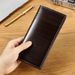 INNERSOi Men's Slim Bifold Wallet PU Leather Business Casual Minimalist Wallet With Card Slots (Dark Blue, Dark Brown, Light Brown)_viptrois.com